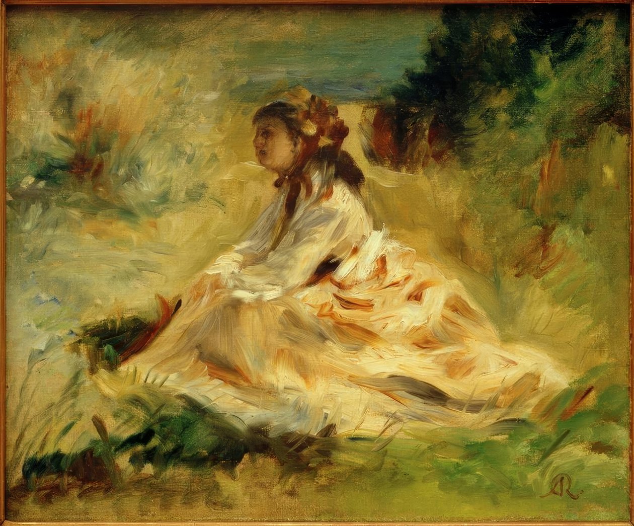 Femme dans un pré (Lise Tréhot) - Pierre Auguste Renoir