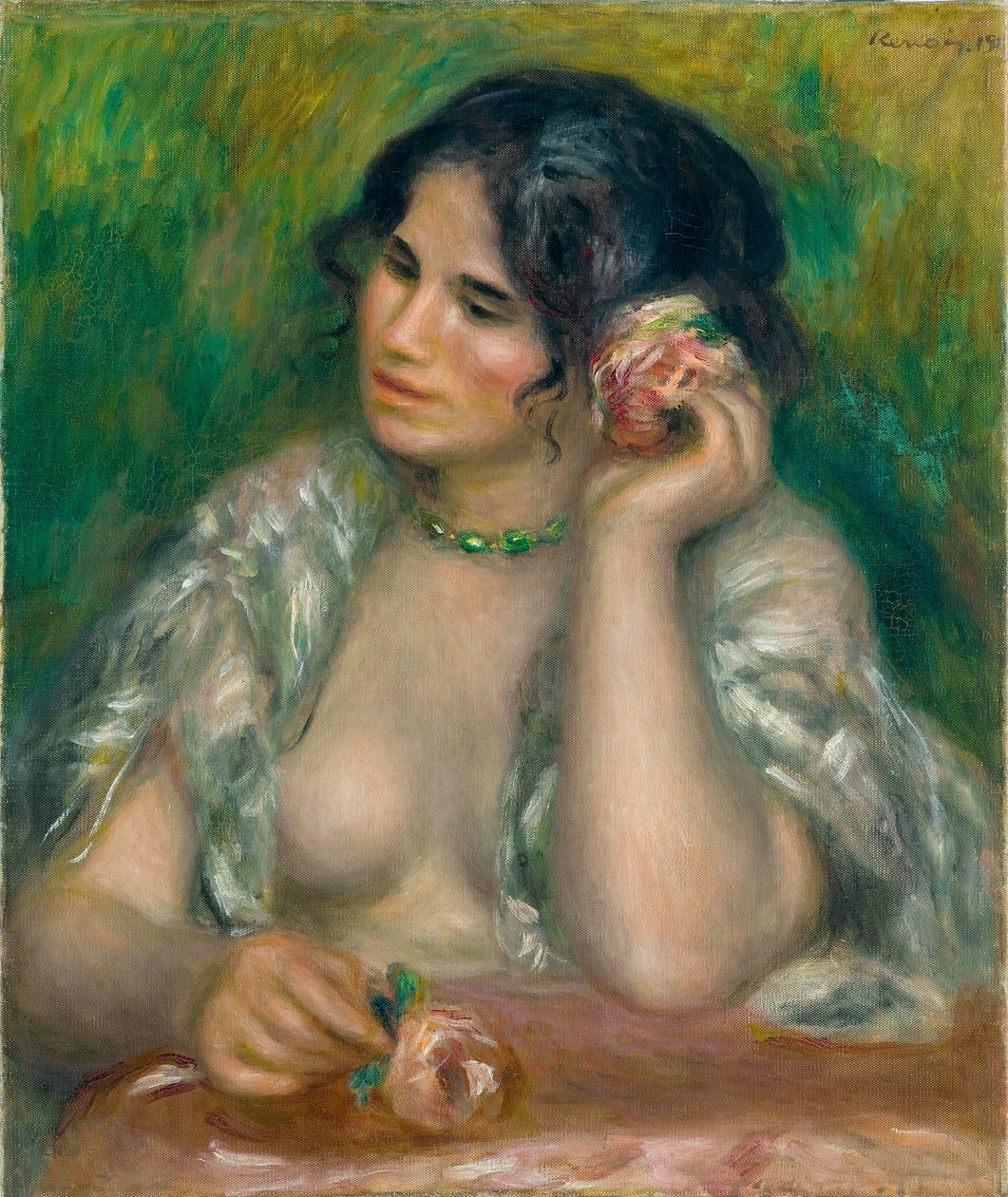 Gabrielle à la rose - Pierre Auguste Renoir