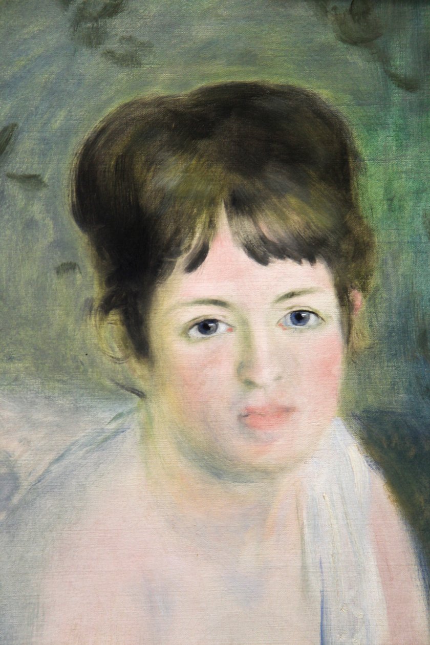 Tête de femme, c. 1876 - Pierre Auguste Renoir