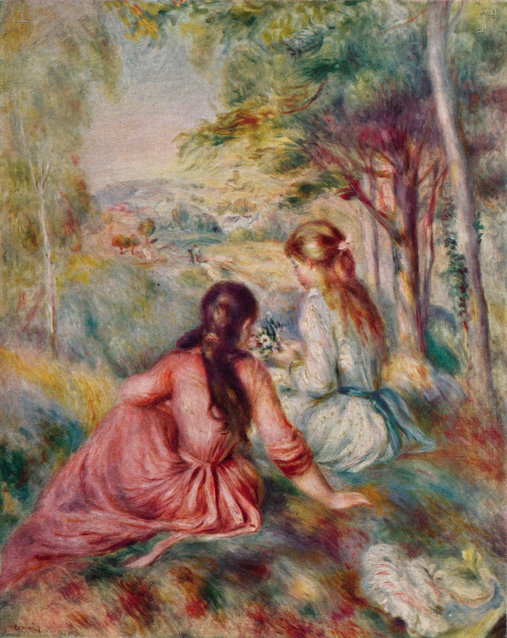 Dans le pré (c. 1888) - Pierre Auguste Renoir