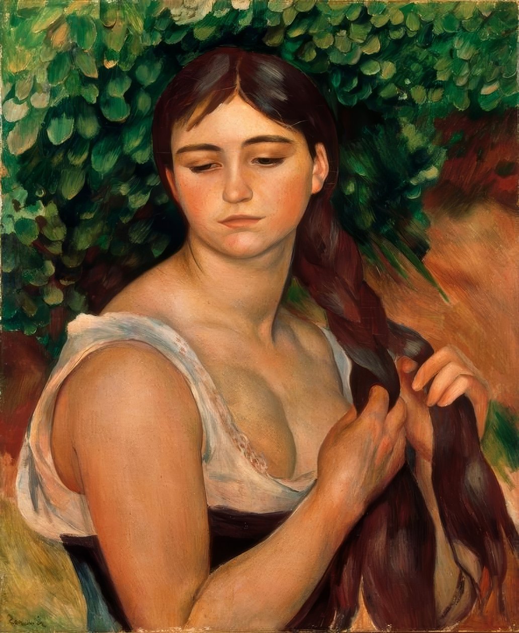 La Natte - Pierre Auguste Renoir