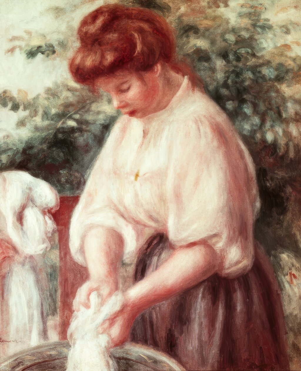 La blanchisseuse - Pierre Auguste Renoir