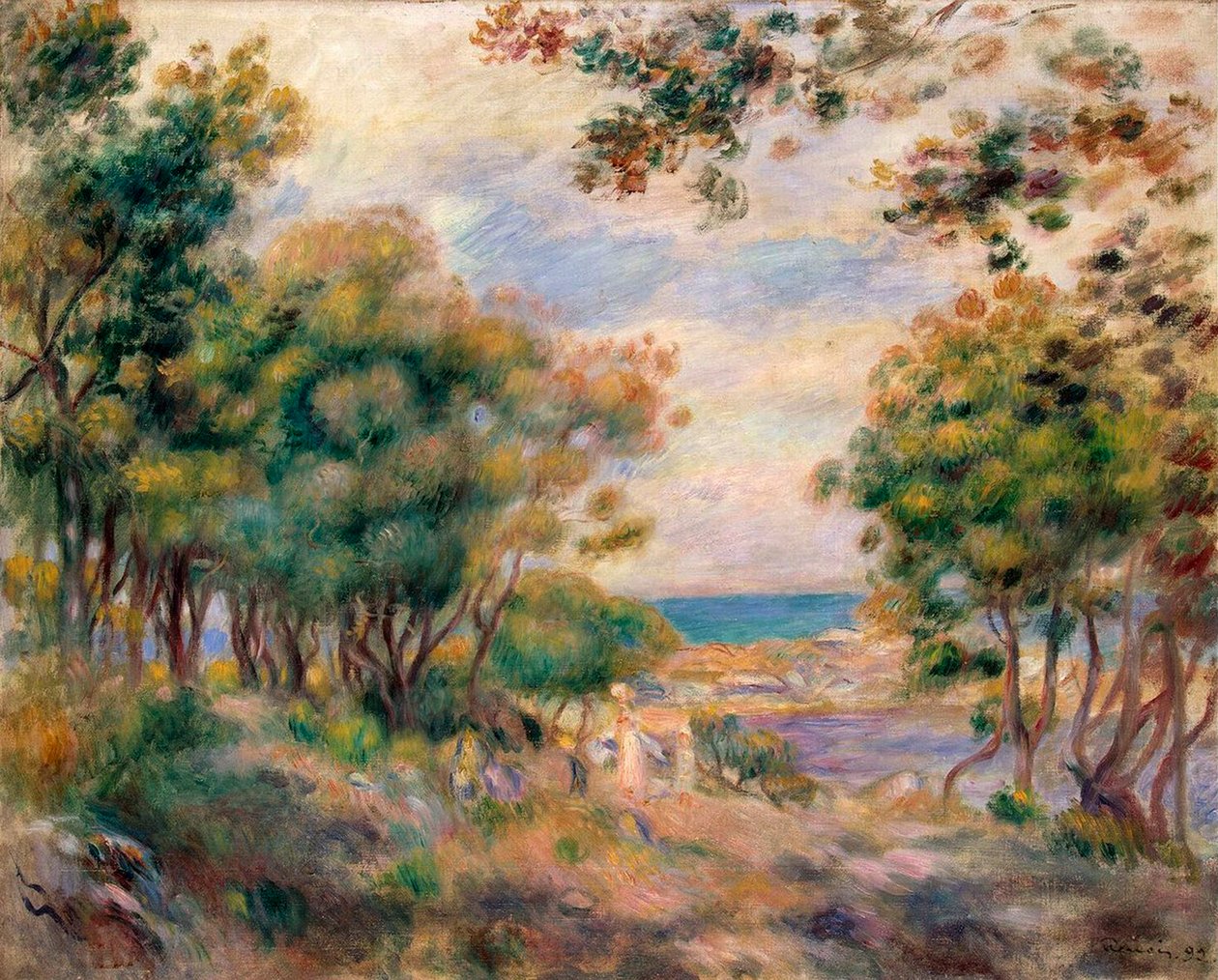 Paysage à Beaulieu - Pierre Auguste Renoir