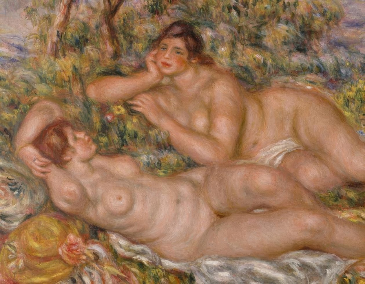 Les baigneuses - Pierre Auguste Renoir