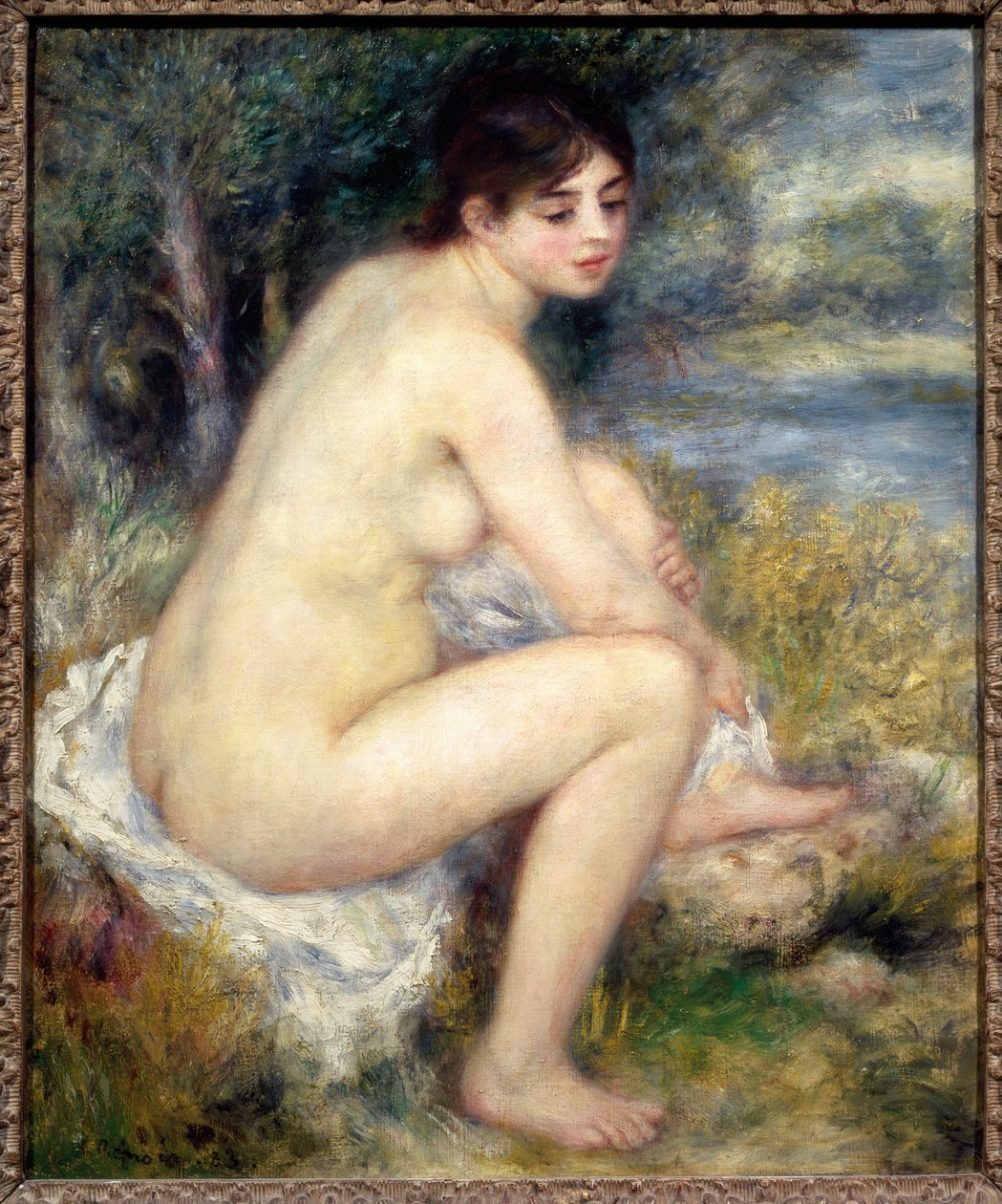 Femme nue dans un paysage - Pierre Auguste Renoir