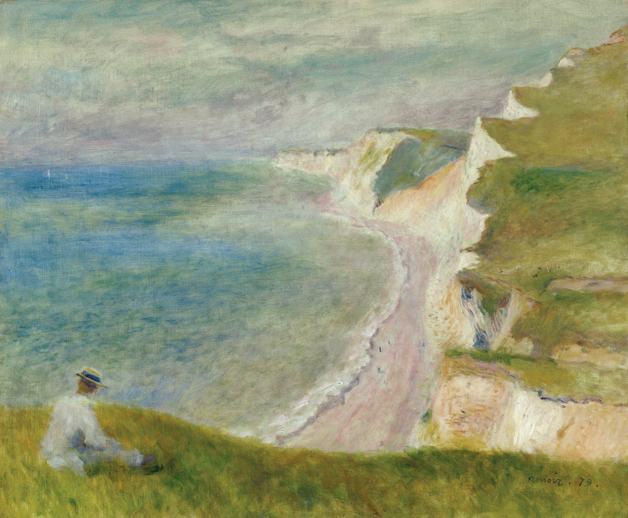 Sur la falaise - Pierre Auguste Renoir