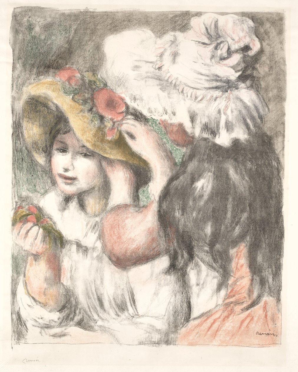 Épingler le chapeau - Pierre Auguste Renoir