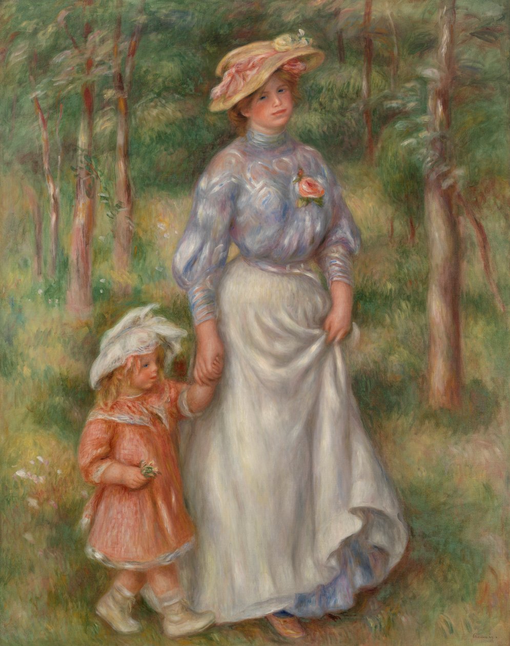 Promenade (La Promenade) - Pierre Auguste Renoir
