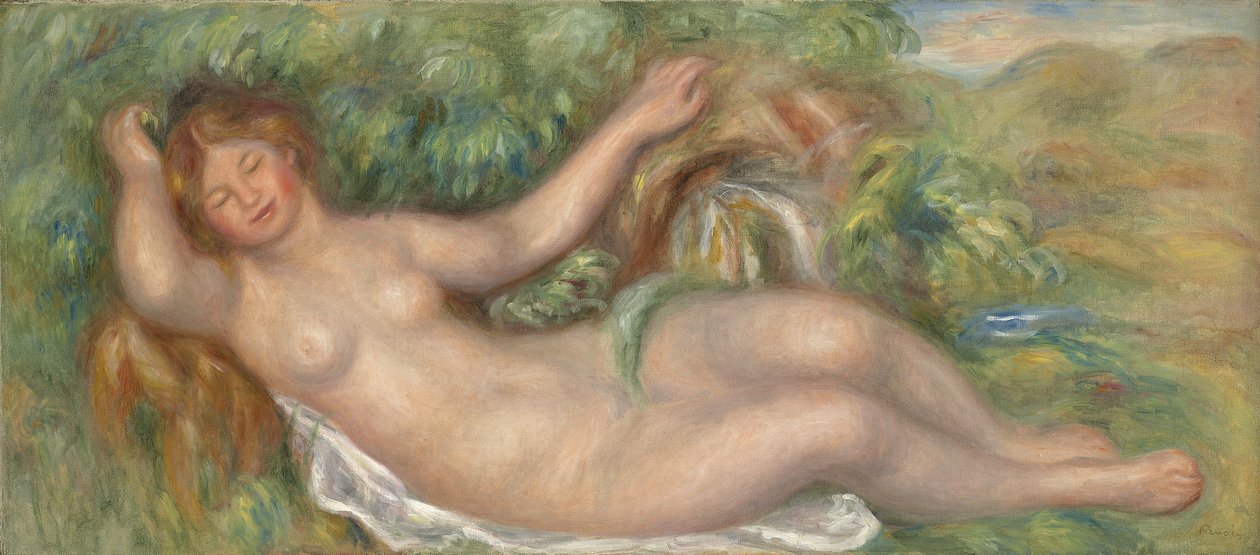 Nu allongé; La source, 1902 - Pierre Auguste Renoir