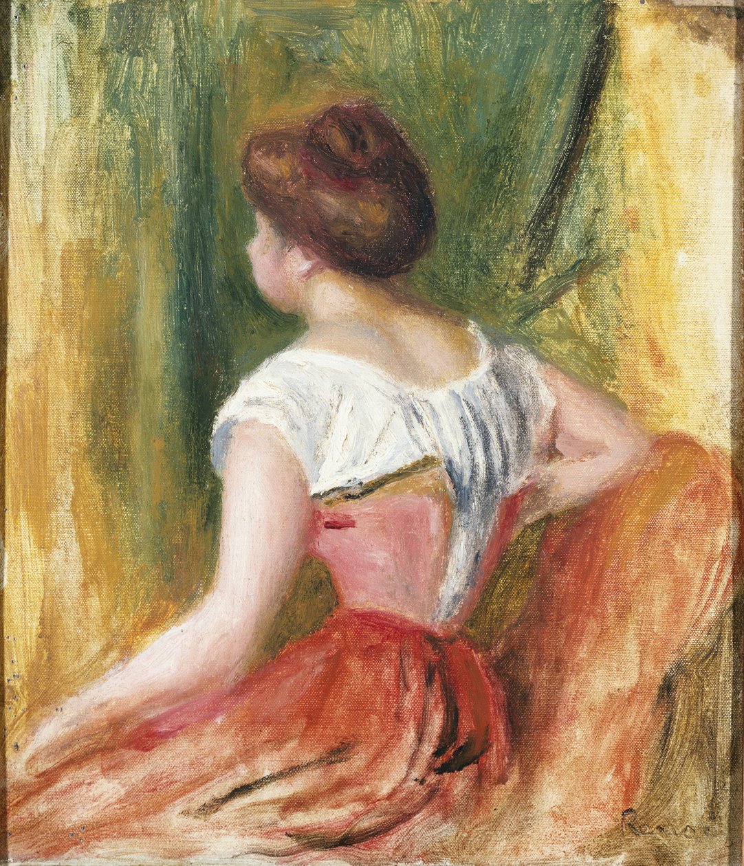 Jeune femme assise - Pierre Auguste Renoir