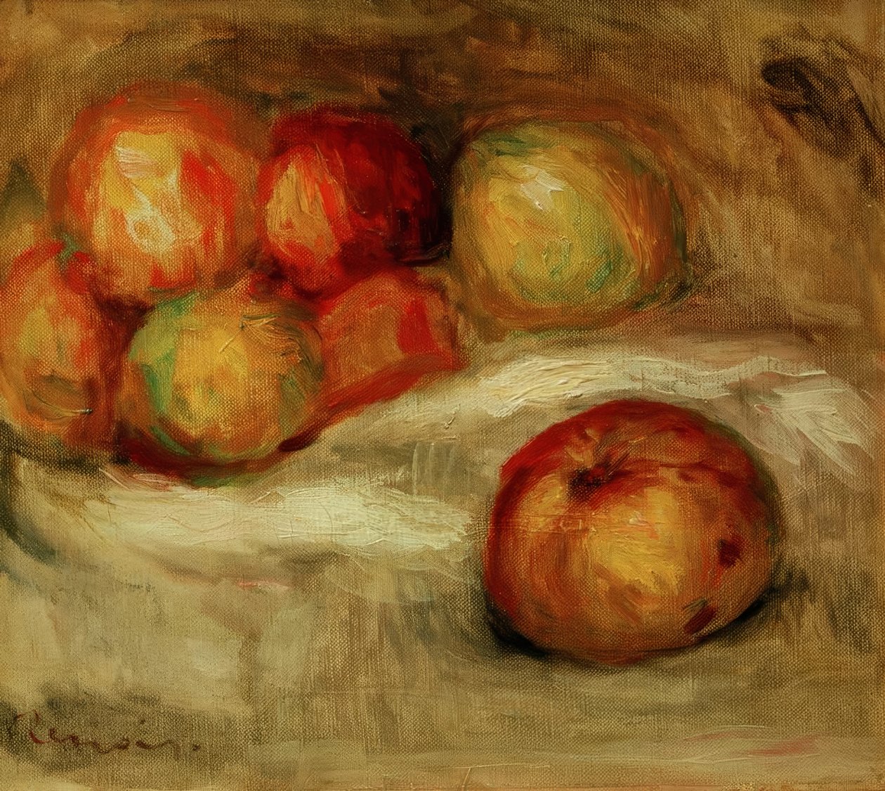 Nature morte avec pommes - Pierre Auguste Renoir