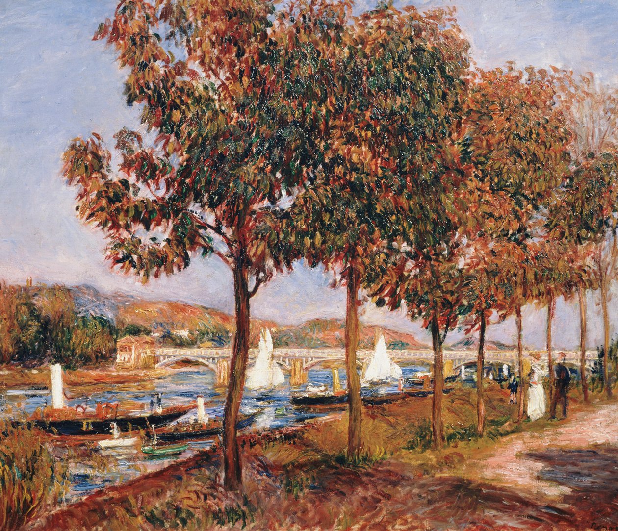 Le Pont à Argenteuil - Pierre Auguste Renoir