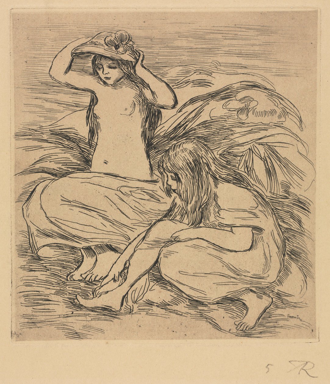 Les Deux Baigneuses, 1895 - Pierre Auguste Renoir