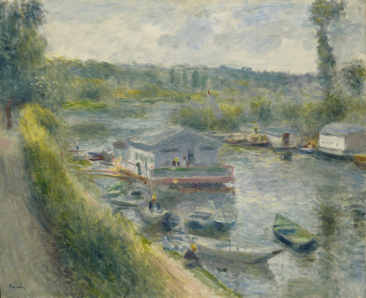 Bateau Lavoir à Bas-Meudon, vers 1874 - Pierre Auguste Renoir