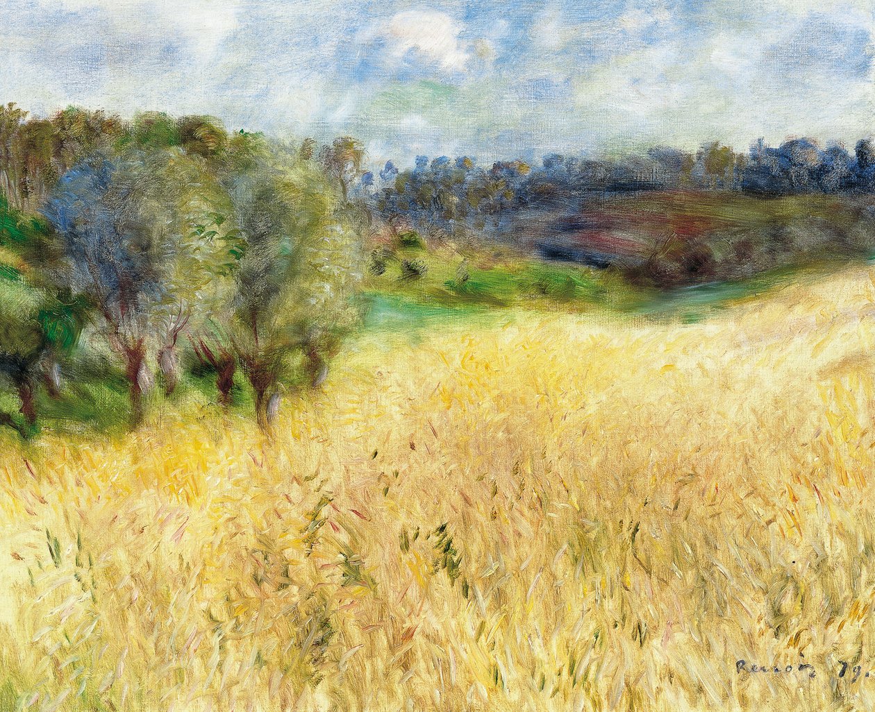 Champ de blé, 1879 - Pierre Auguste Renoir