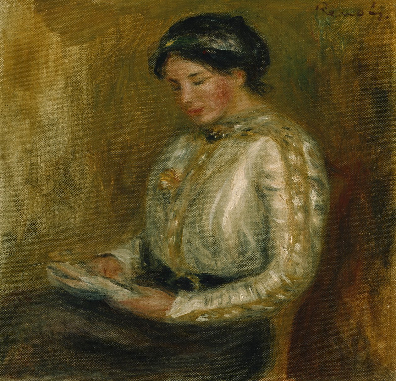 Femme lisant - Pierre Auguste Renoir