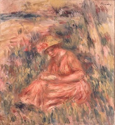 Femme assise sur l