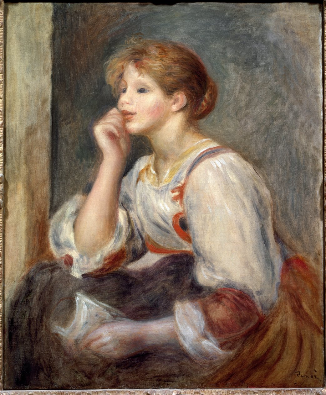 Femme avec une lettre - Pierre Auguste Renoir