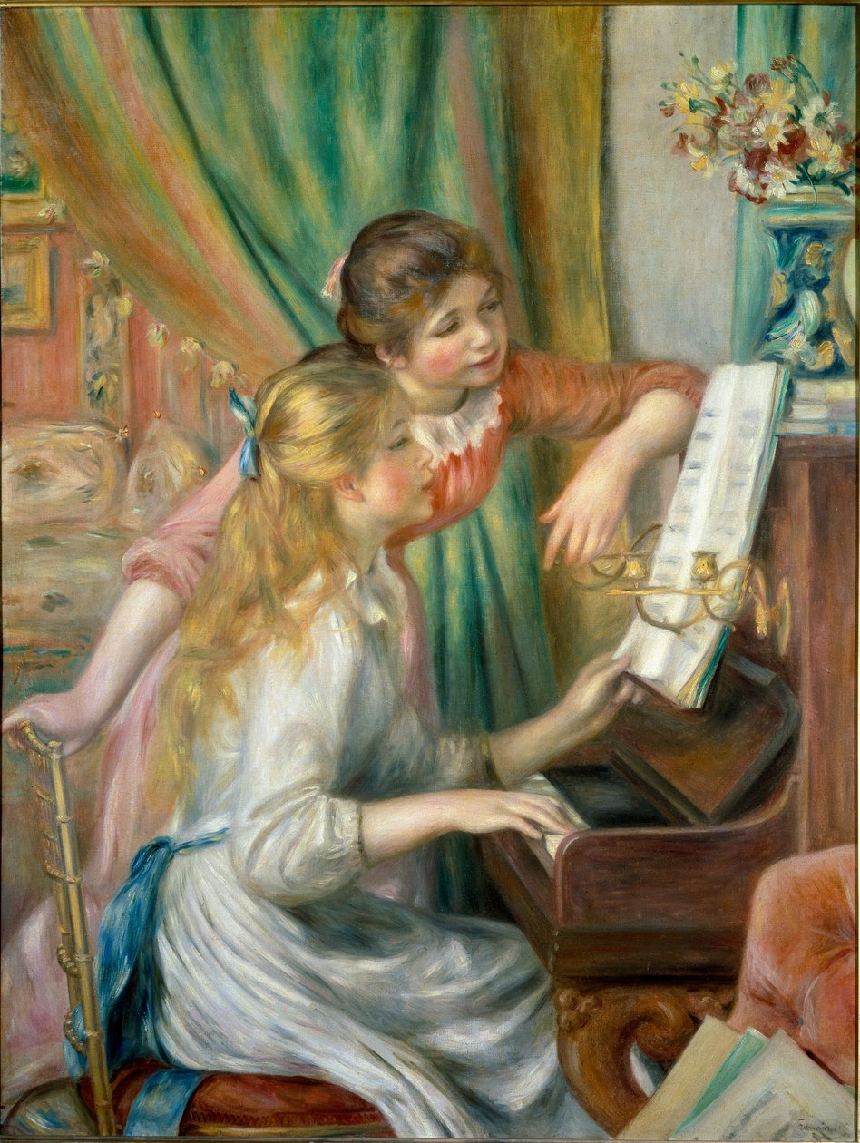 Jeunes filles au piano - Pierre Auguste Renoir