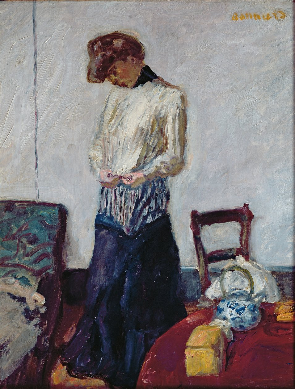 Une femme se déshabillant - Pierre Bonnard