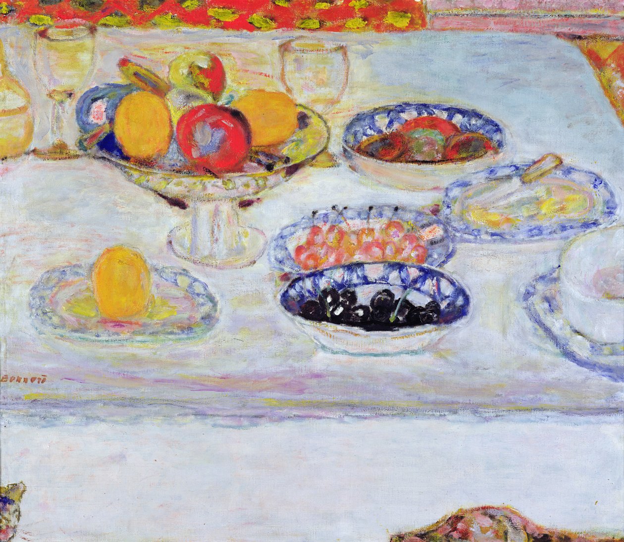 Bol et assiettes de fruits, 1930-32 - Pierre Bonnard