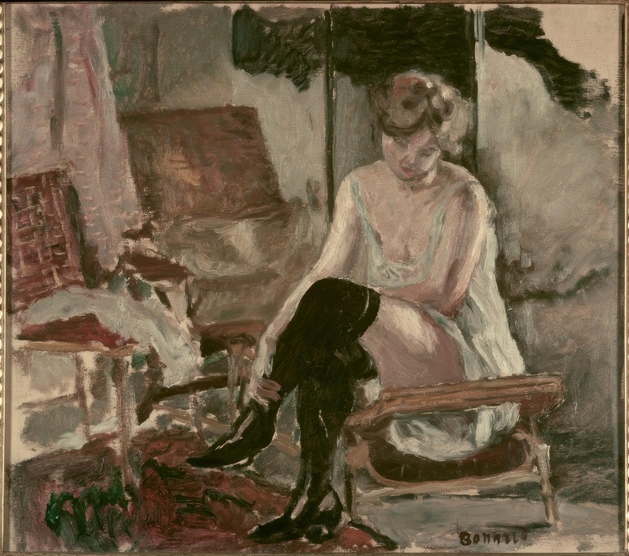 Étude de jeune femme sur sa chaise longue - Pierre Bonnard