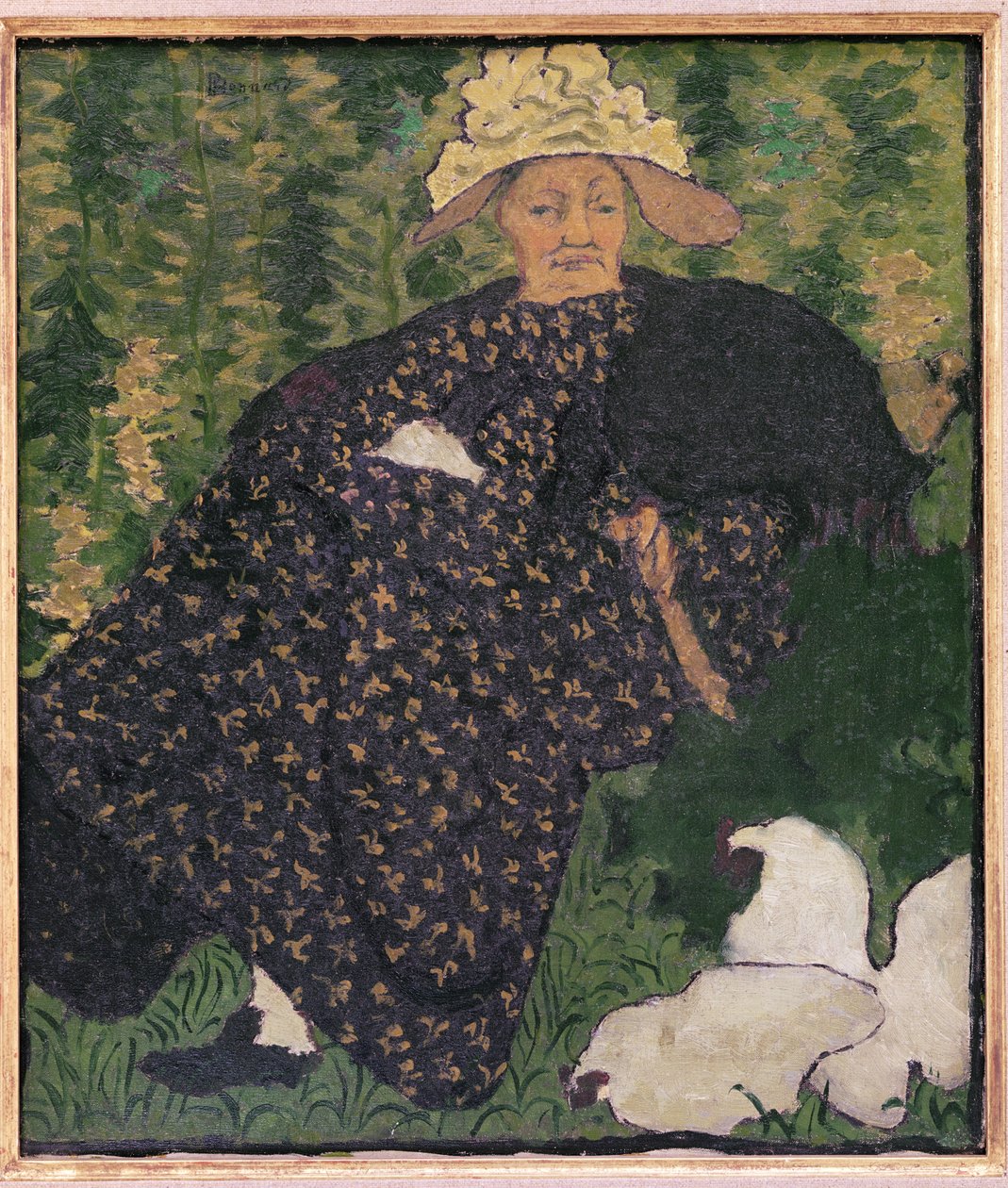 Grand-mère avec des poules, 1890 - Pierre Bonnard