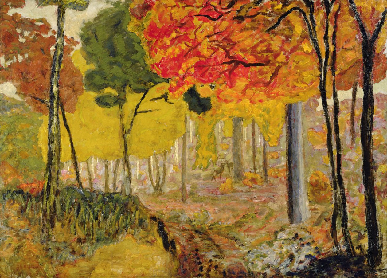 Biches dans le sous-bois, vers 1900 - Pierre Bonnard