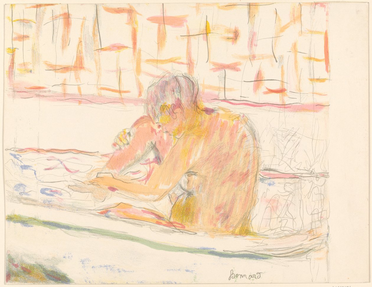 Femme dans une baignoire - Pierre Bonnard