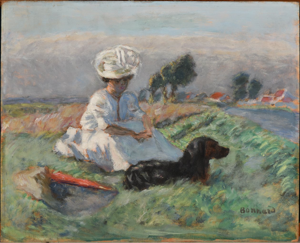 La Femme au chien - Pierre Bonnard