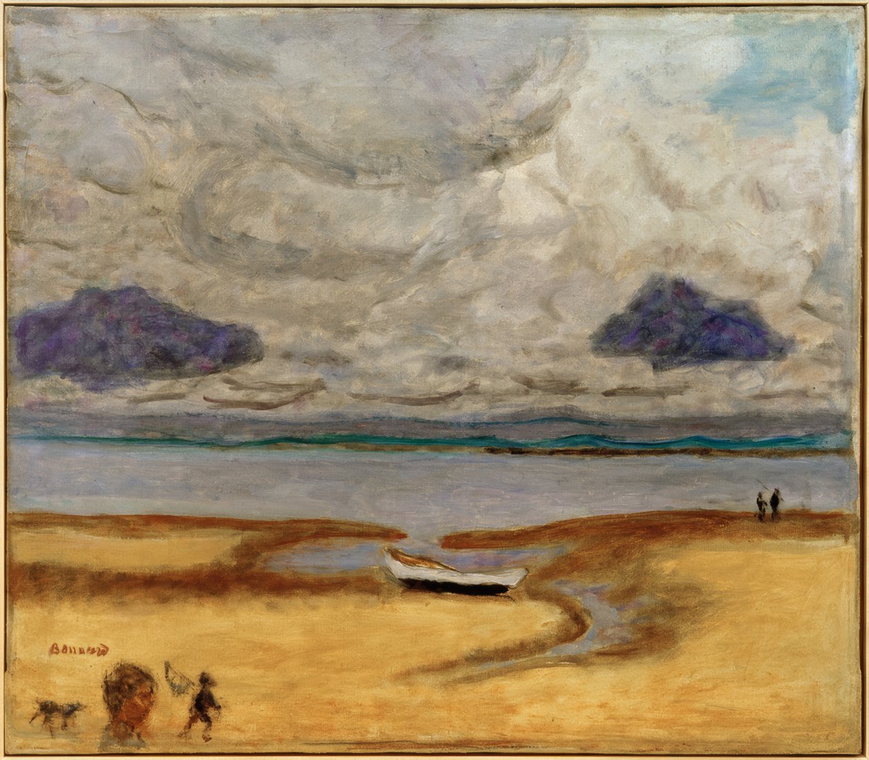 La plage à marée basse (Marée basse à Arcachon) - Pierre Bonnard