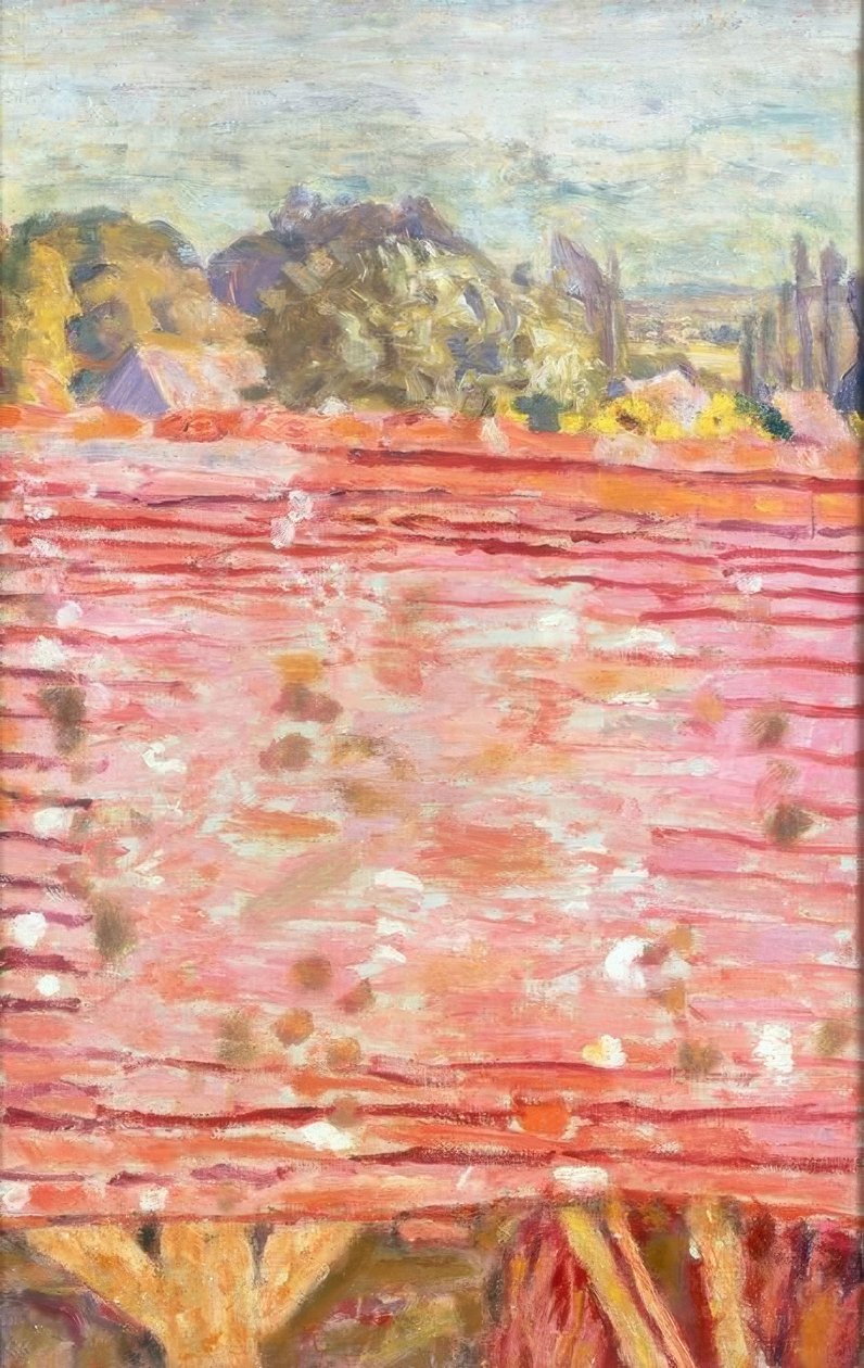 Le toit rouge - Pierre Bonnard