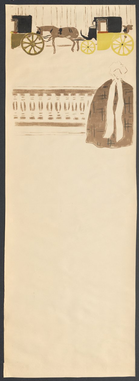 Promenade des nourrices, Frise de carrosses, 1895 - Pierre Bonnard