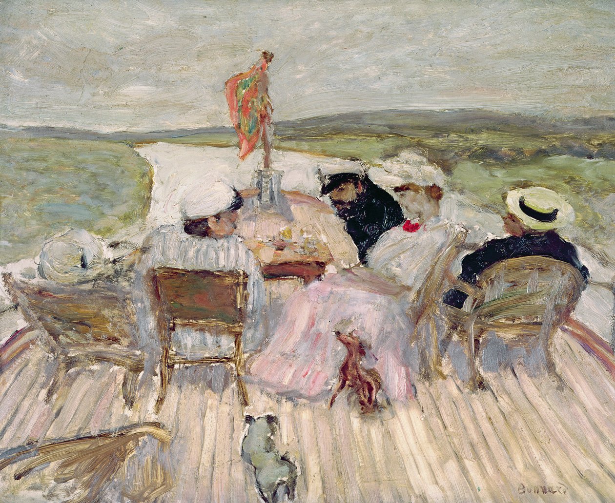 Sur le yacht - Pierre Bonnard