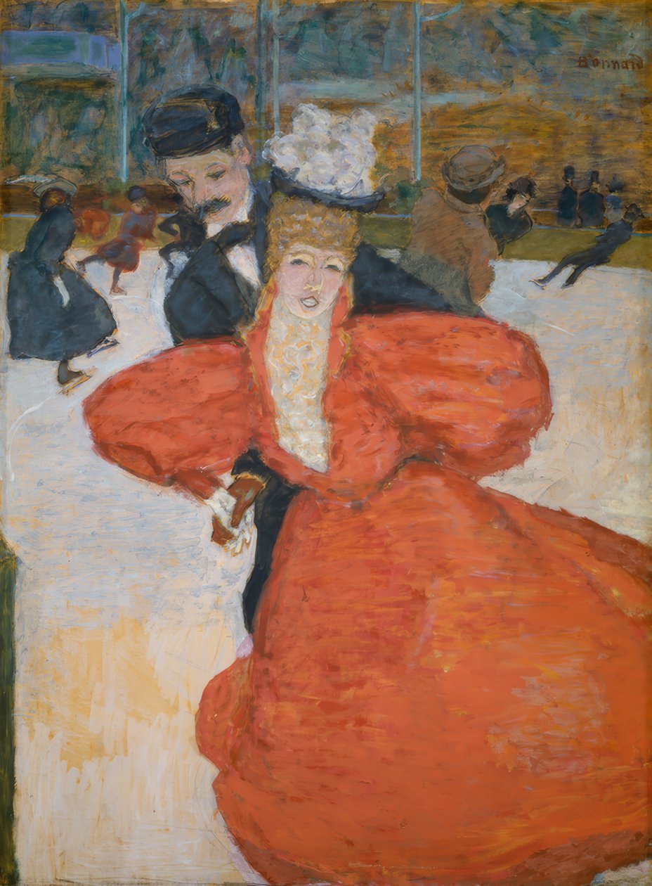 Palais des glaces, ou Les patineurs - Pierre Bonnard