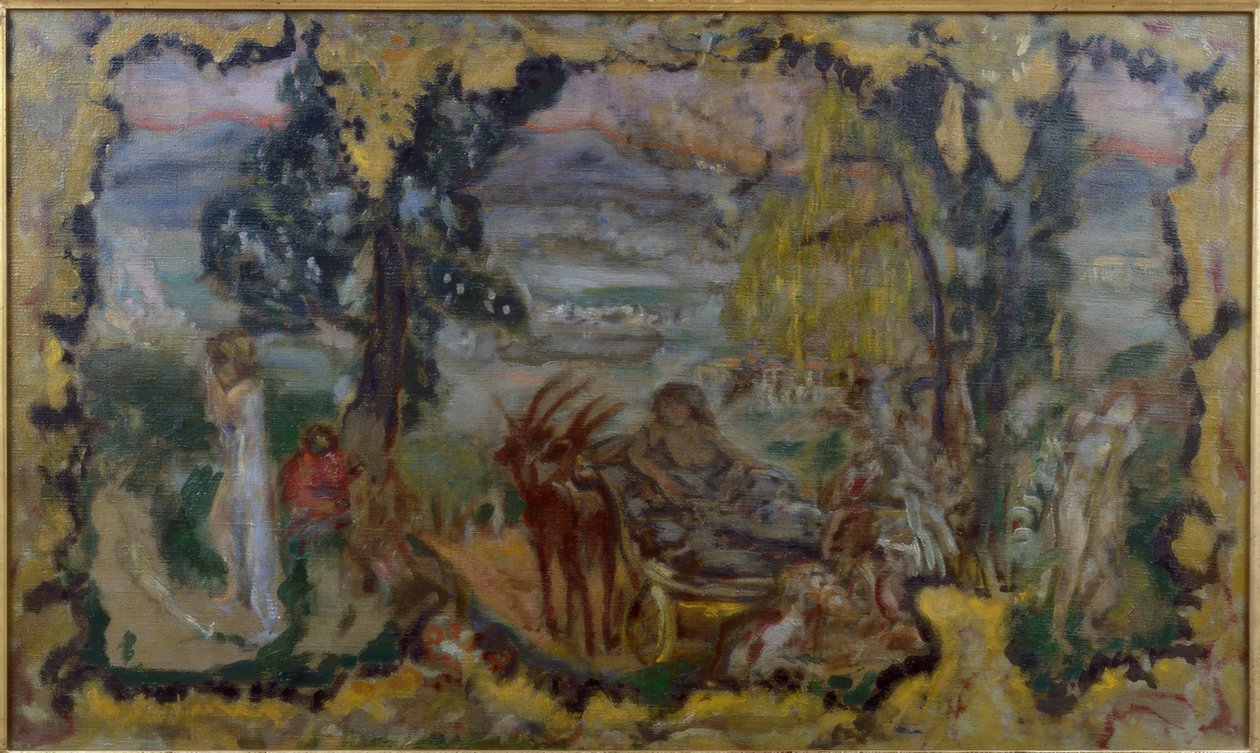 Paysage animé des baigneuses - Pierre Bonnard