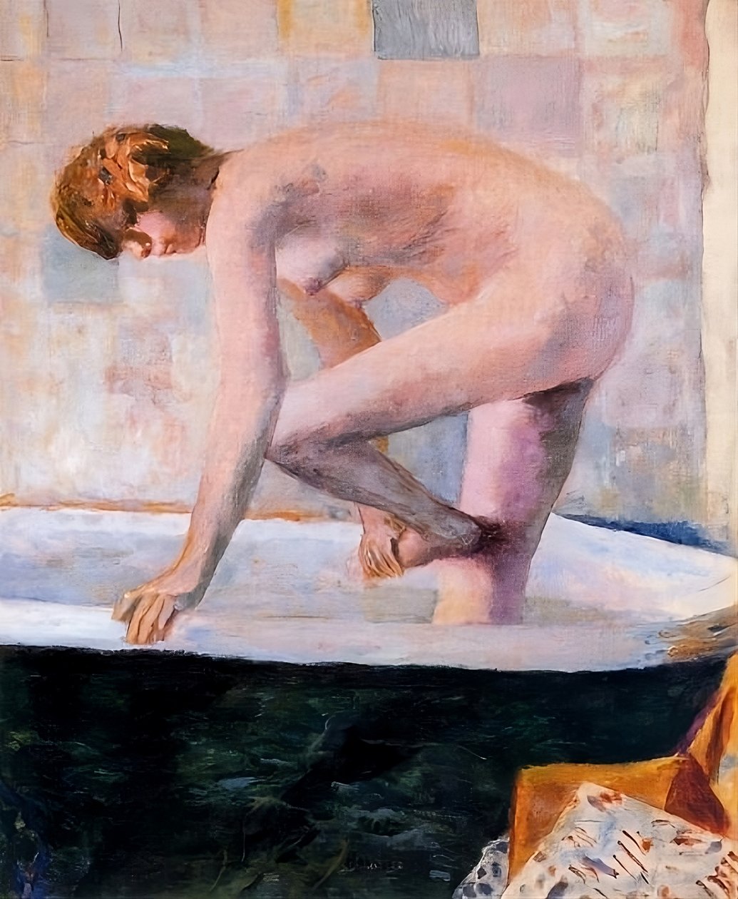 Nu rose dans la baignoire, vers 1924 - Pierre Bonnard
