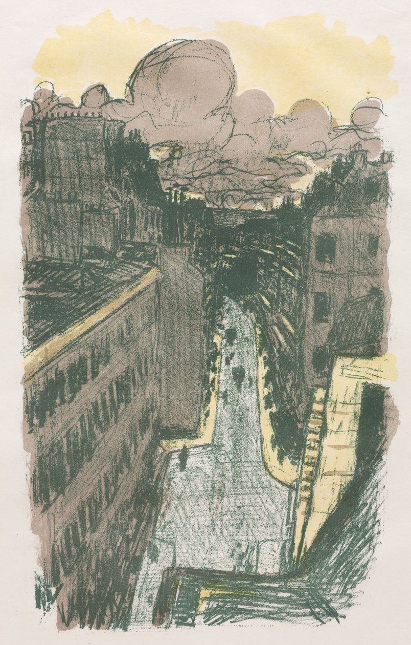 Scène de rue vue d