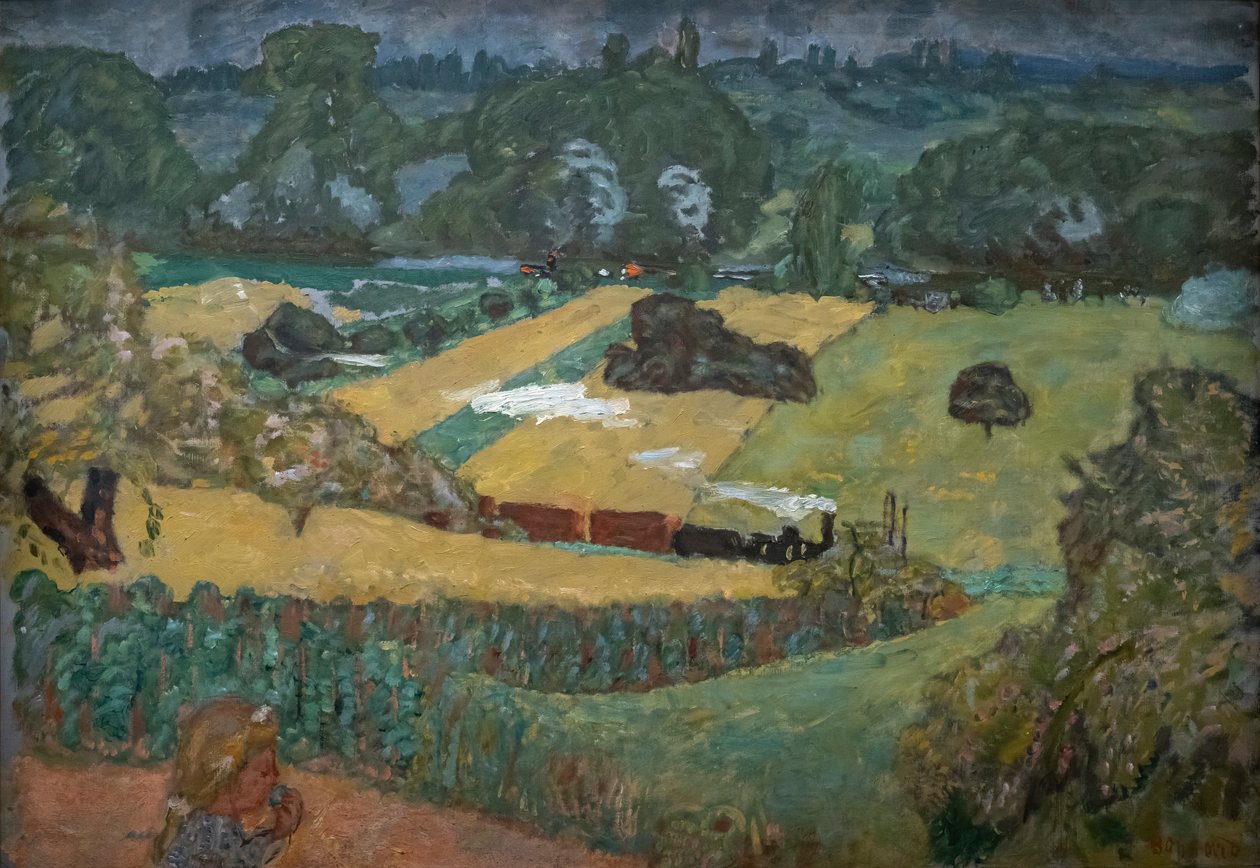 Train et barges, 1909 - Pierre Bonnard