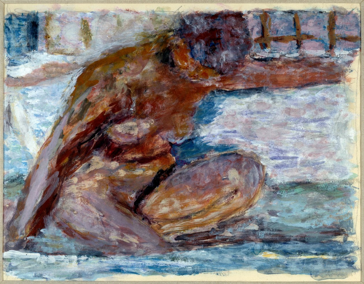 Nu accroupi - Pierre Bonnard