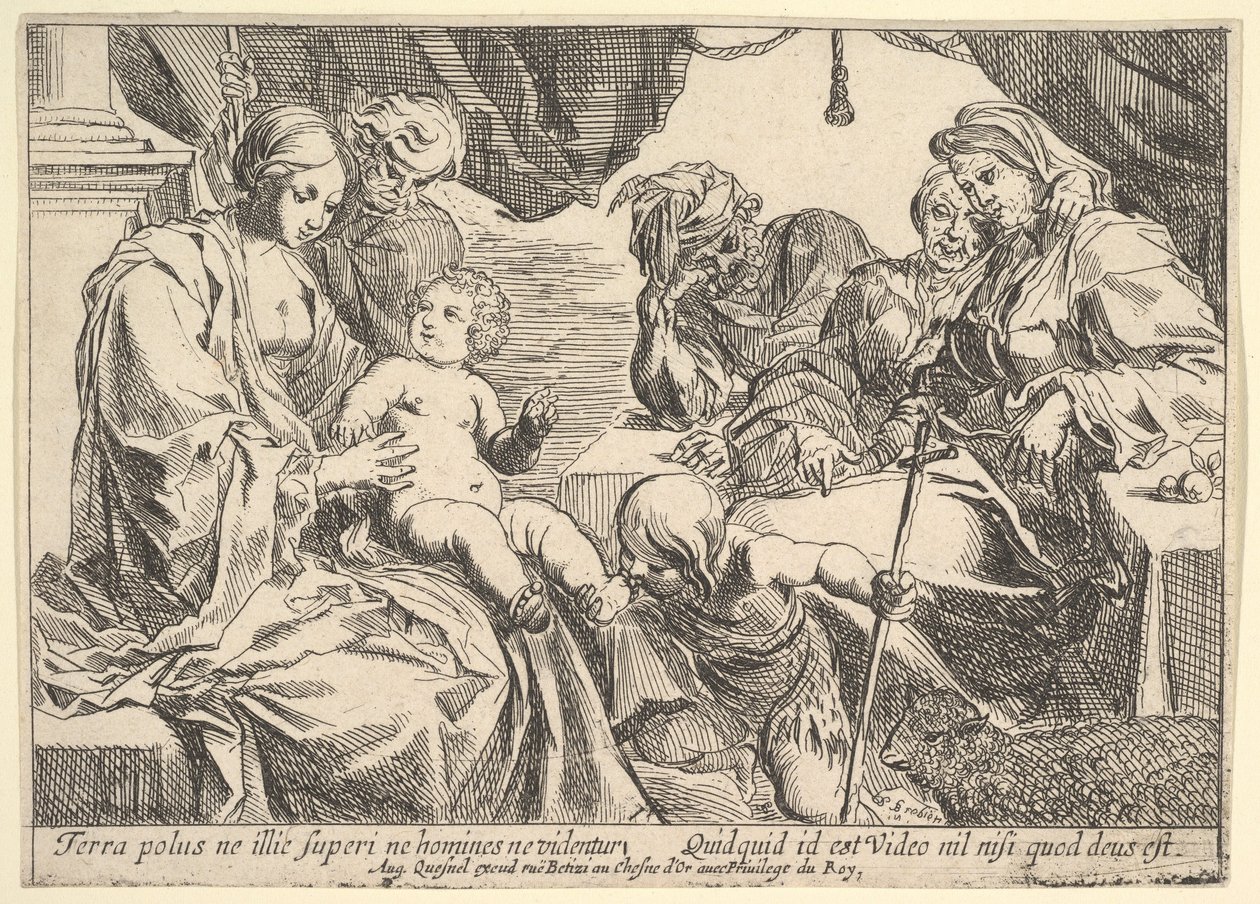 Sainte Famille avec Saints, 1610-1642 - Pierre Brebiette