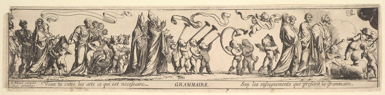 Triomphe de la grammaire, 17e siècle - Pierre Brebiette