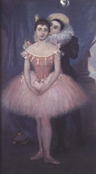 Pierrot et la danseuse - Pierre Carrier Belleuse