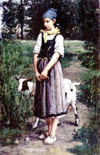 Un jeune chevrier - Pierre Celestin Billet