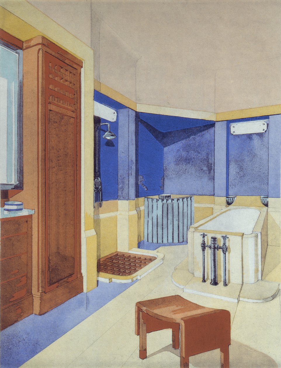 Salle de bain à Paris - Pierre Chareau