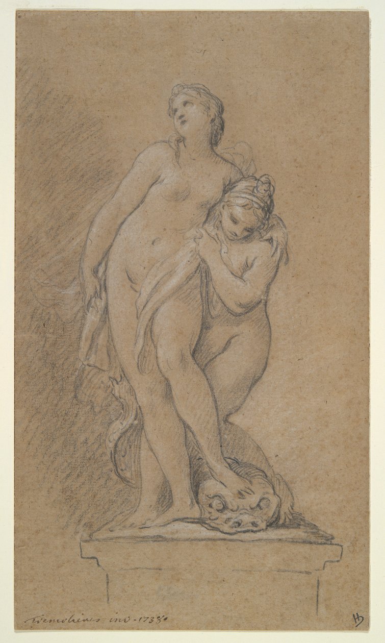 Vénus soutenue par une Néréide - Pierre Charles Tremolieres