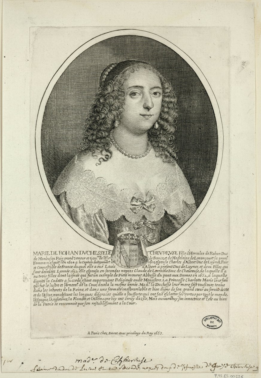 Marie de Rohan, duchesse de cheuvreuse - Pierre Daret
