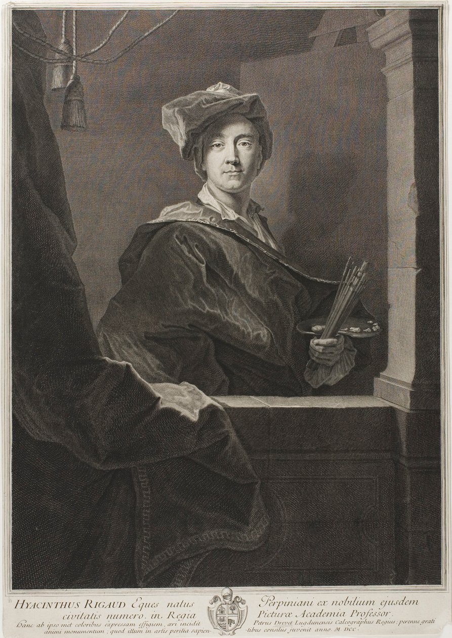 Portrait de Hyacinthe Rigaud - Pierre Drevet