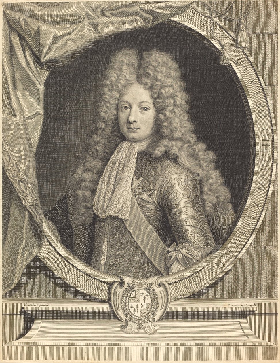 Marquis de la Vrillière - Pierre Drevet after Pierre Gobert