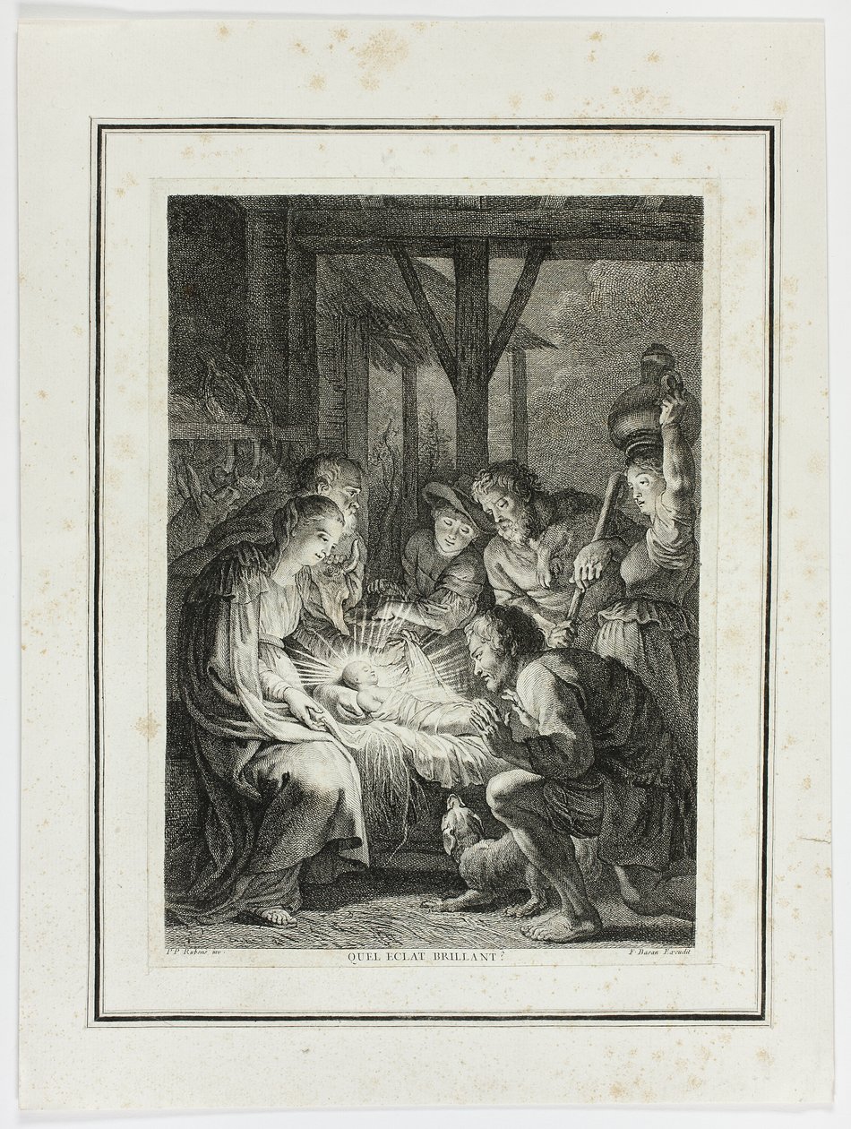 Adoration des bergers - Pierre François Basan